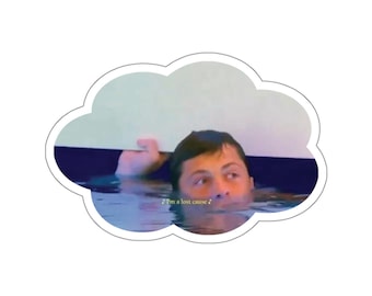 Sticker Love Island USA - Rob dans la piscine