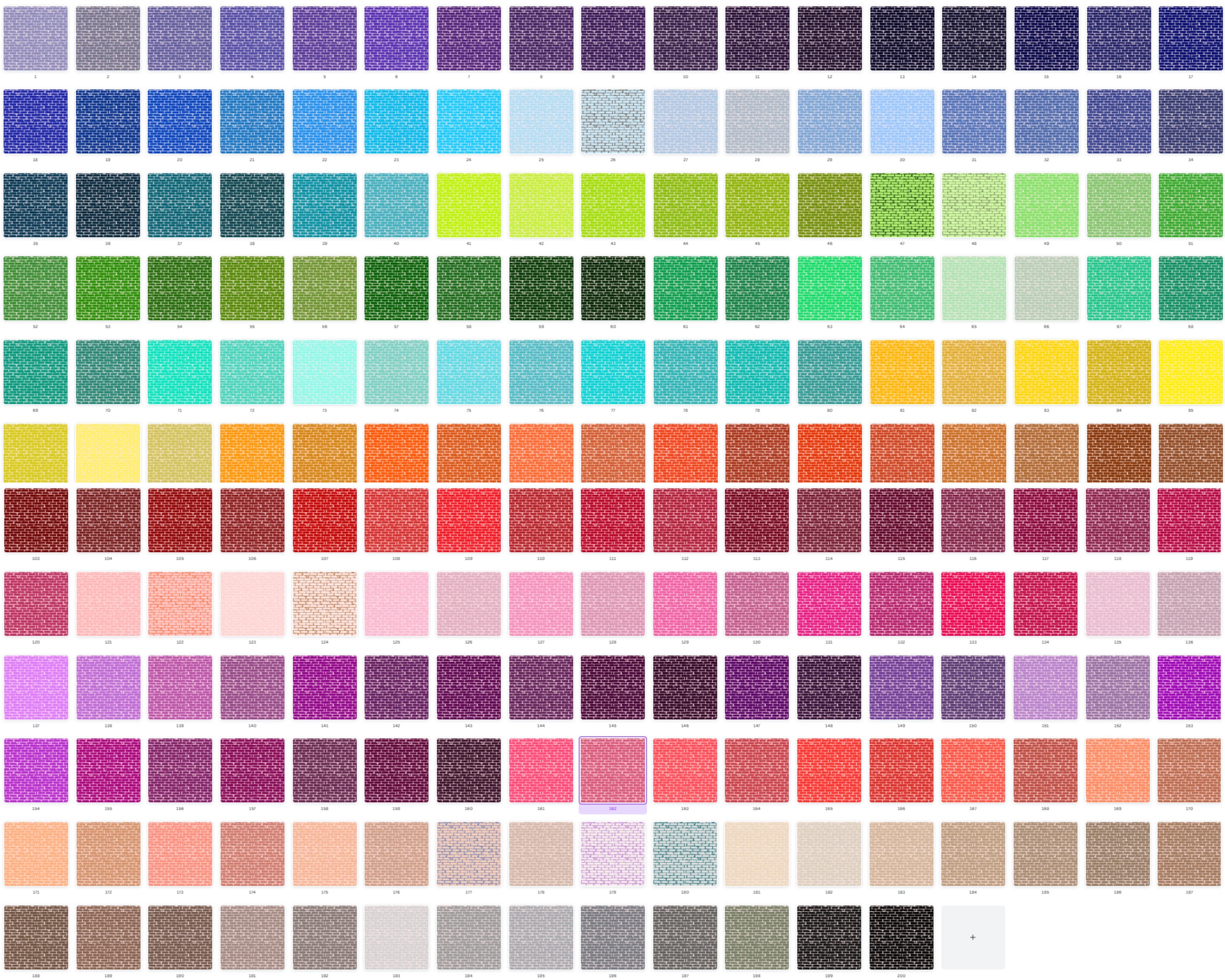 Printable 200 Seamless Bricks Pattern Digital Papers, Bricks Colour ...