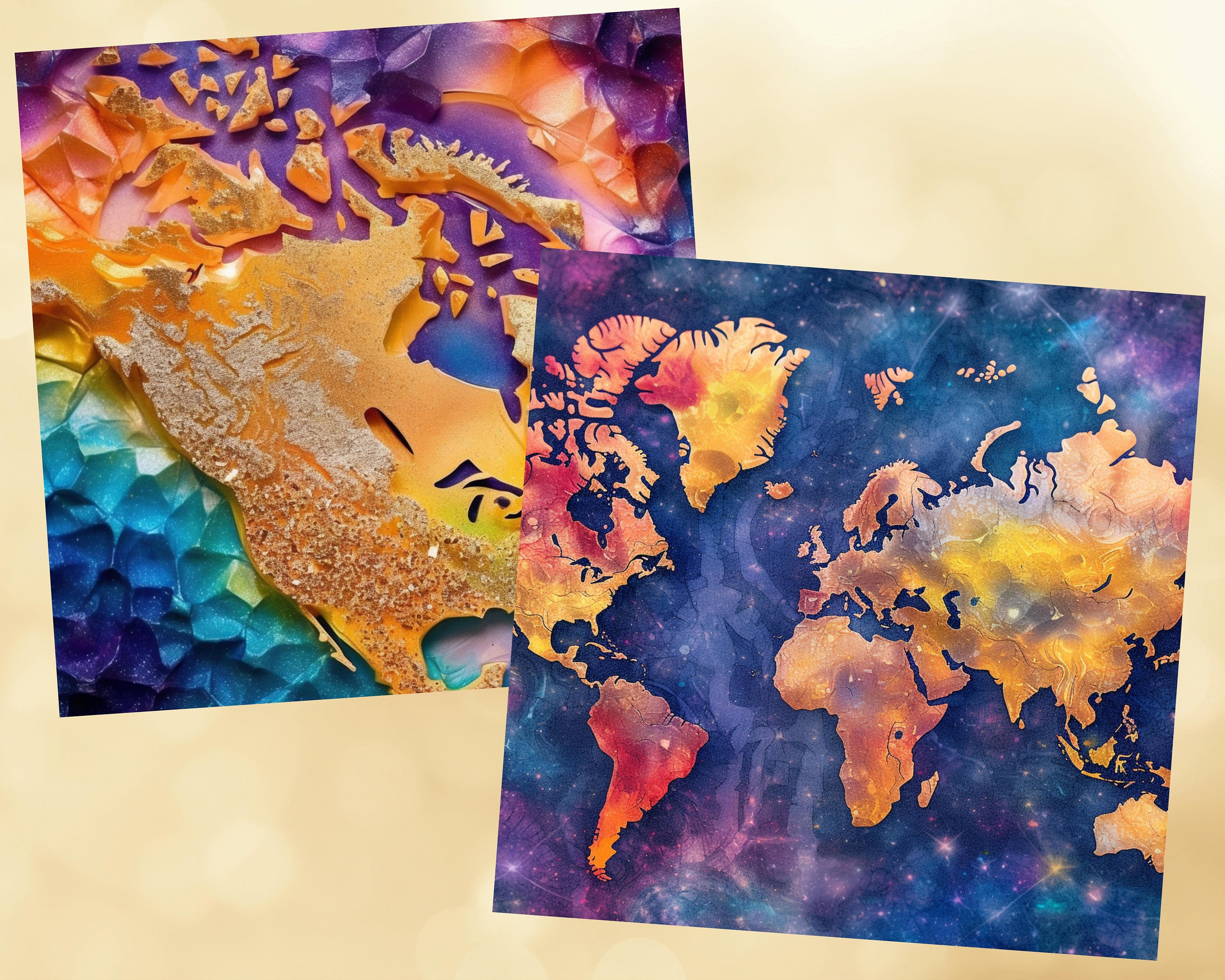 Map Paper Printable Printable World Maps Digital Papers Antique Pages Vintage - Etsy