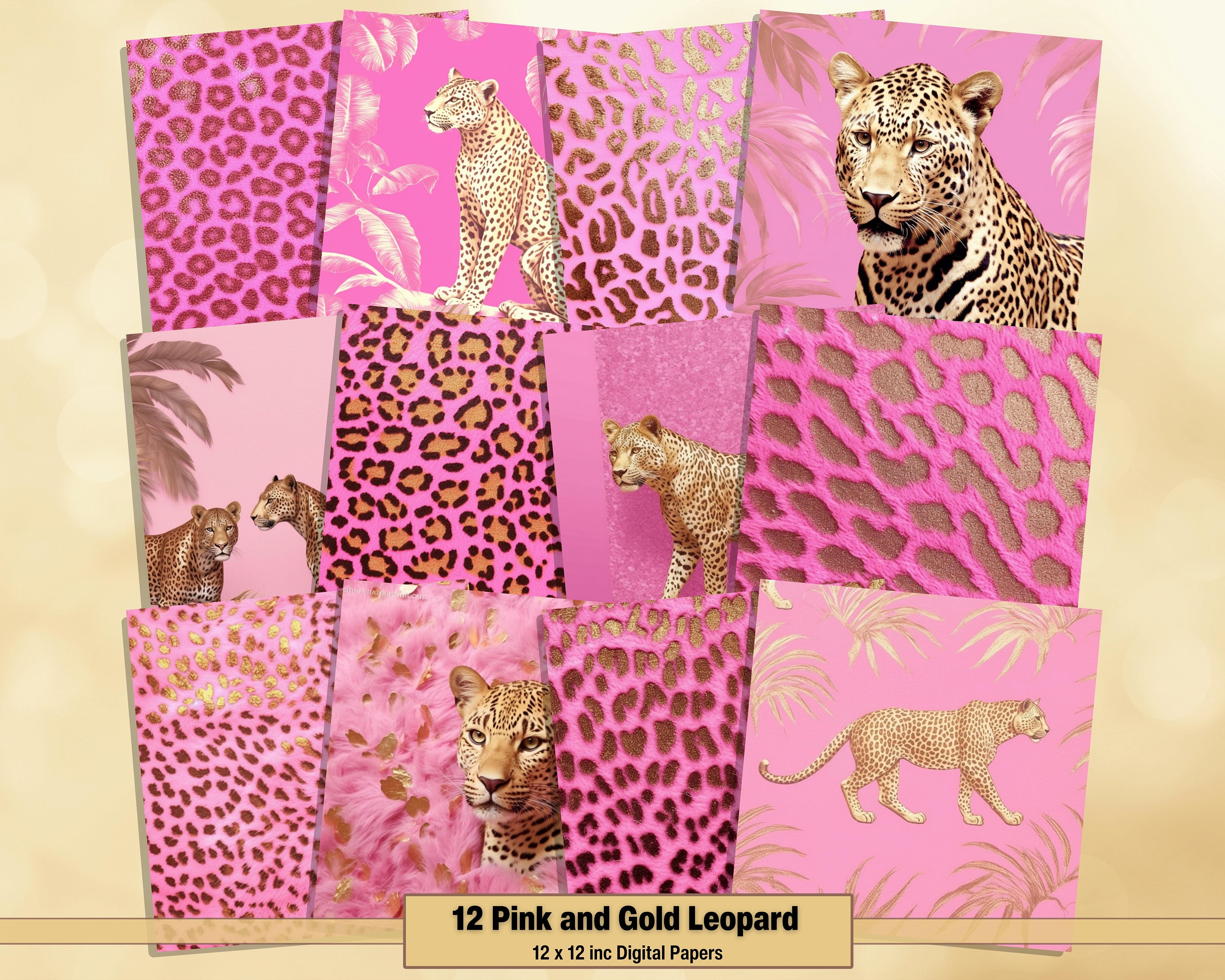 Pink Leopard family 』by Zuberi 60*60cm