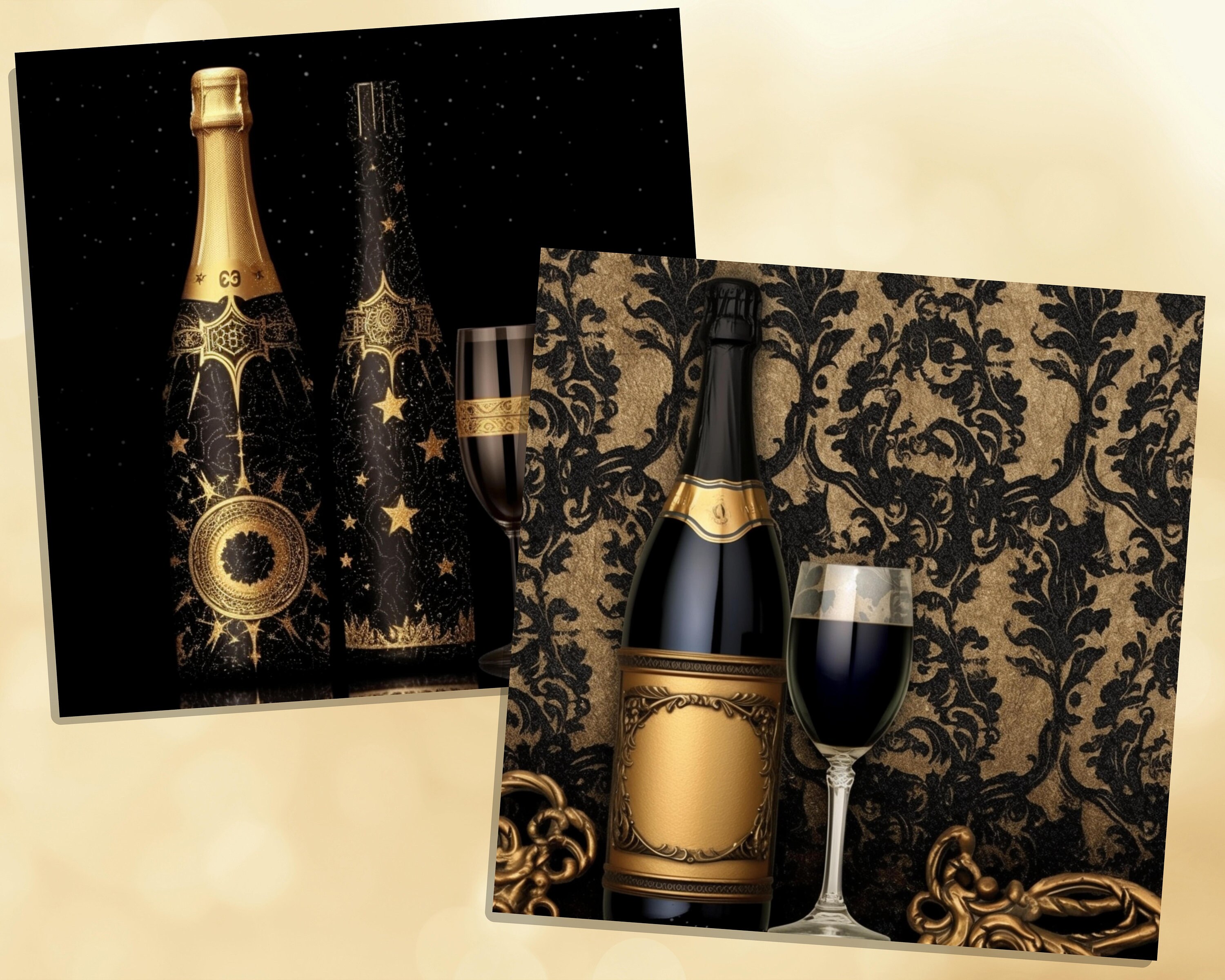 Printable Luxury Champagne Digital Papers Champagne Textures - Etsy