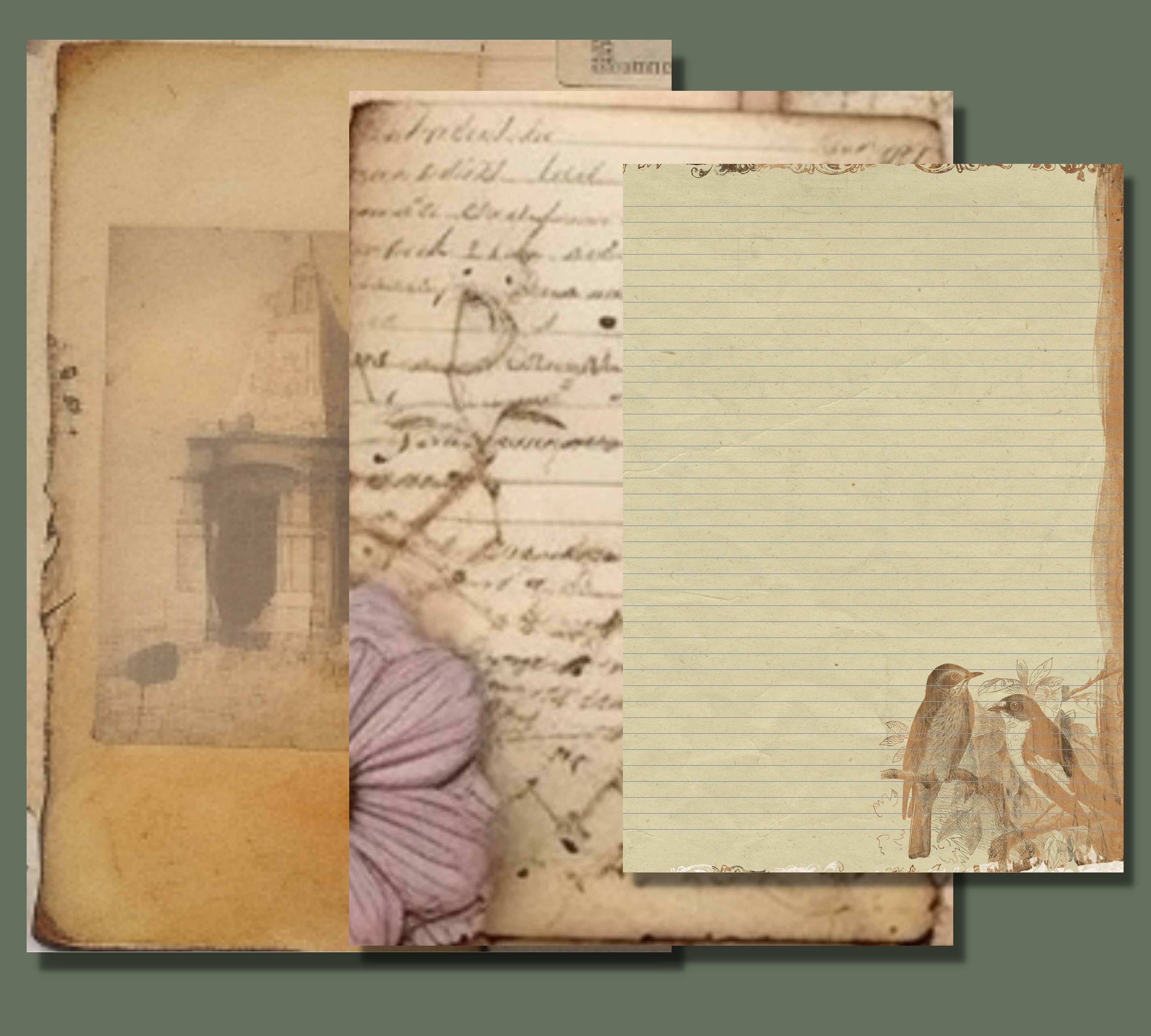 Printable blank digital paper grunge distressed ephemera etsy uk