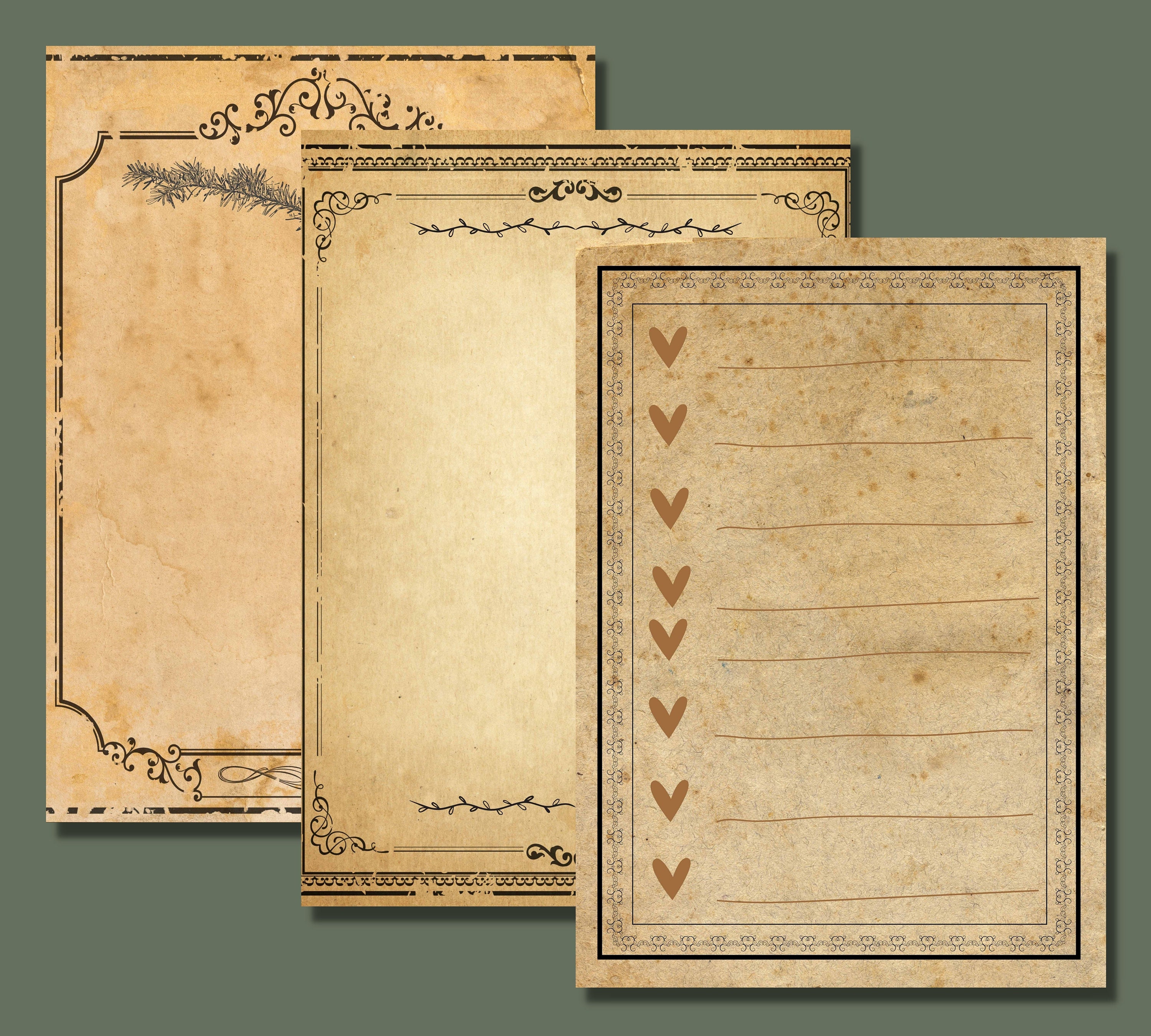 Printable blank digital paper grunge distressed ephemera etsy