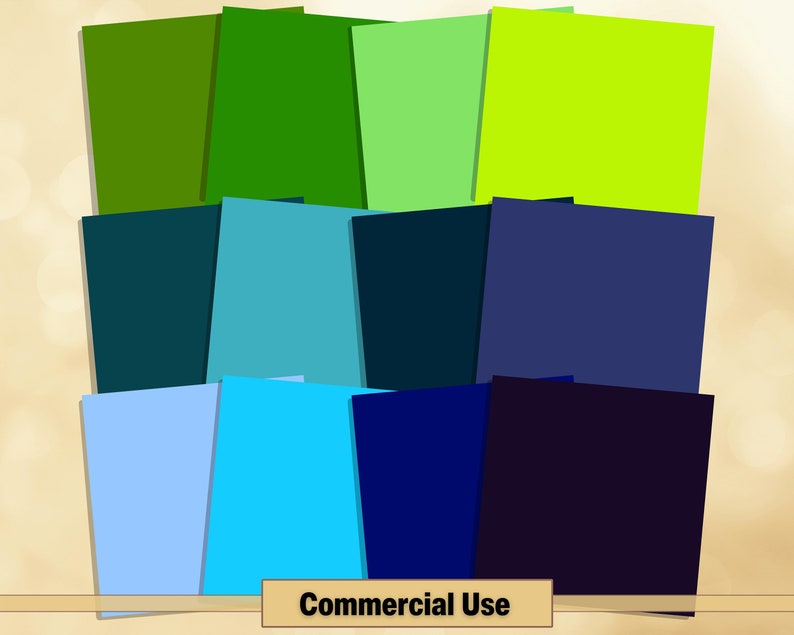 Printable 200 Solid Color Digital Papers Bundle, Solid Rainbow Colour ...