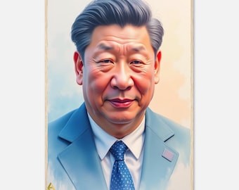 習近平ポスター、習近平イラスト、習近平政治ポスター、習近平ウォールアート、中国国家主席ポスター - VAS