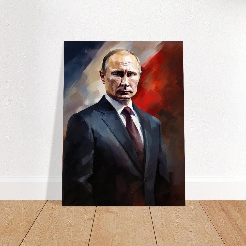 プーチン　絵画 Putin caricature - Etsy 日本