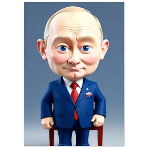 Putin Poster, Putin Plakat, Putin Bilder, Putin Illustration, Putin-Karikatur