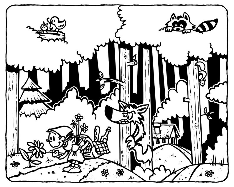 Magical Fairy Tale Coloring Pages: Printable Enchanting Scenes for All