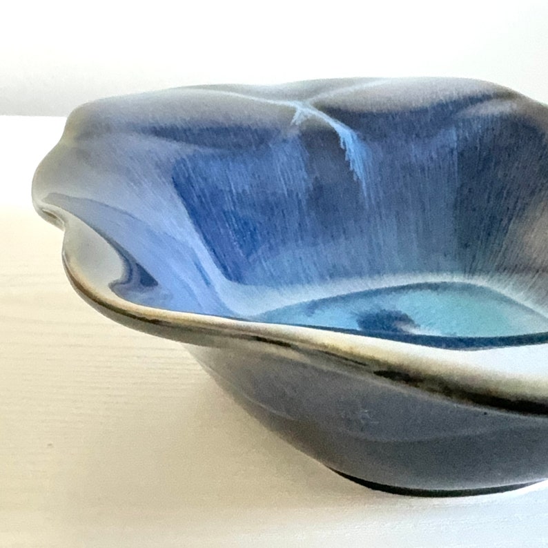 Deep Sea Large Blue Bowl, Handmade Ceramic Pottery, Serving Dish, Fruit