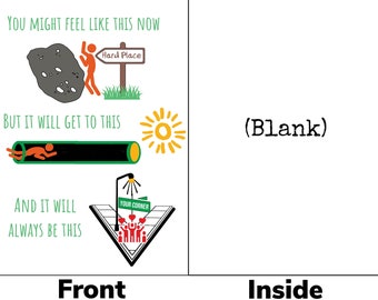 Encouragement Greeting Card For Someone That Is Going Through A Rough Patch or Is In A Drug and Alcohol Treatment Facility