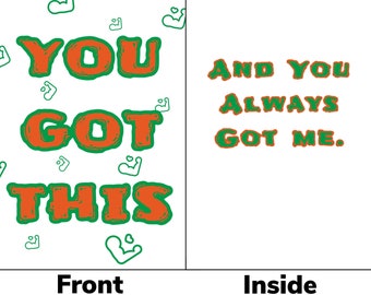 Encouragement Greeting Card For Someone That Is Going Through A Rough Patch or Is In A Drug and Alcohol Treatment Facility