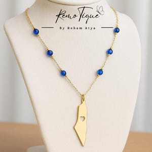 Palästina Karte Anhänger - Feiern Erbe, Stolz, Identität, Freiheit, Statement-Schmuck, Hand geschnitten, handgemacht, Messing, Anhänger