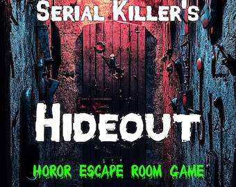 Horror Escape Room Spiel - Versteck des Serienmörders - Printable Horror für Paare, Jugendliche und Familien | Spannende Mystik