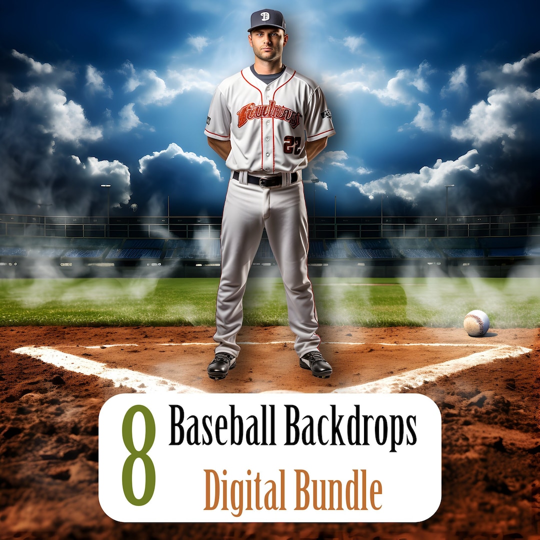 8 Digital Overlays Majestic Baseball Field Collection Perfect for