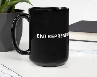 Emprendedor / Taza Negra Brillante