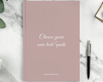 Personalised Notebook  | Any Text You Want | A5 Notebook | Hardback Notebook | Custom Journal | Personalised Stationary | Personalised Gift