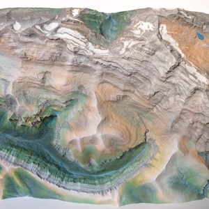 Carte 3D ultra réaliste du Parc National d’Ordesa – 60×40 cm