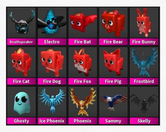 Roblox Murder Mystery 2 Mm2 godly FIRE BUNNY pet