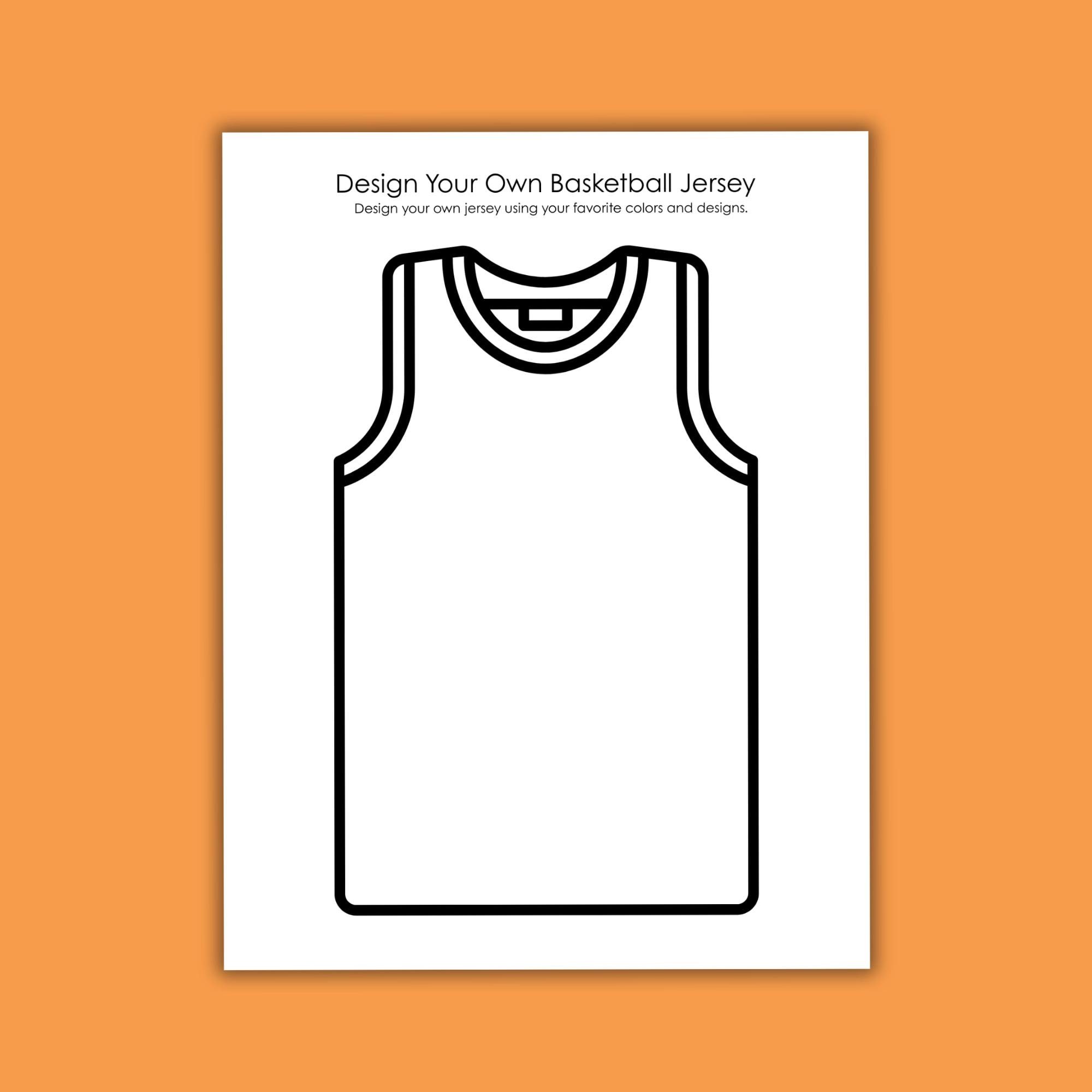Design Your Own Basketball Uniform Printable Activity Pack for Kids ...