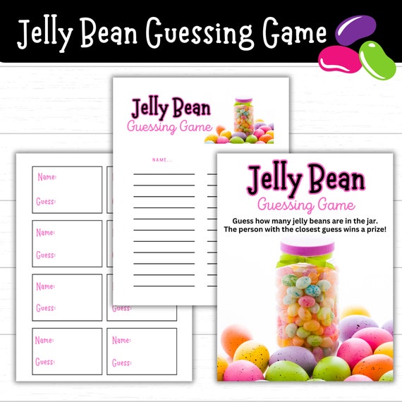 Buy Jelly Bean Guessing Game, Printable Easter Games, Easter Party Games, Easter Activities, Printable Activities for Easter, Spring Party Game Online in India - Etsy