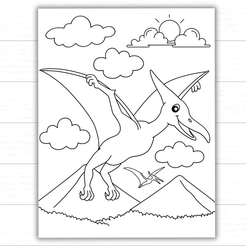 Dinosaur Coloring Pages Printable | Preschool & Kindergarten Activity Pack | Kids Dinosaur Coloring Sheets PDF image 7