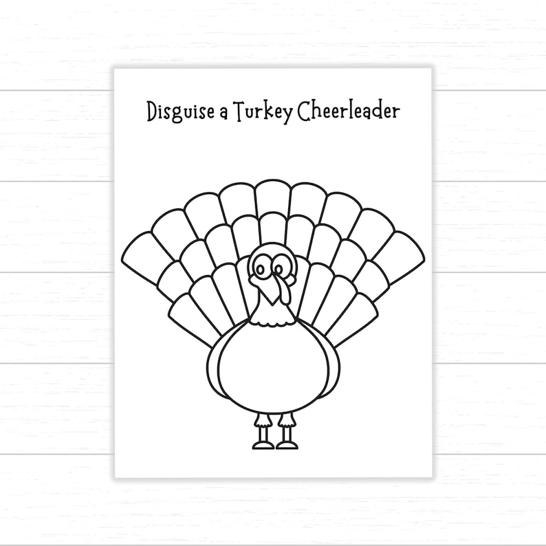 Disguise a Turkey Cheerleader, Cheerleader Turkey, Turkey in Disguise