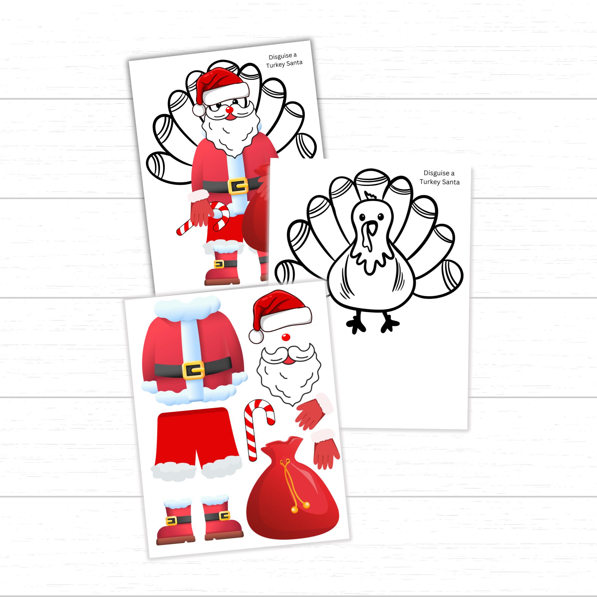 Disguise a Turkey Santa, Santa Disguise a Turkey, Turkey in Disguise ...