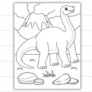 Dinosaur Coloring Pages Printable | Preschool & Kindergarten Activity Pack | Kids Dinosaur Coloring Sheets PDF image 6