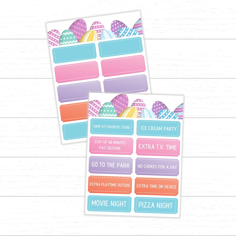 Easter Egg Filler Coupons, Non Candy Easter Egg Fillers, Easter Egg Filler Ideas, Printable Easter Coupons, Easter Egg Hunt image 4