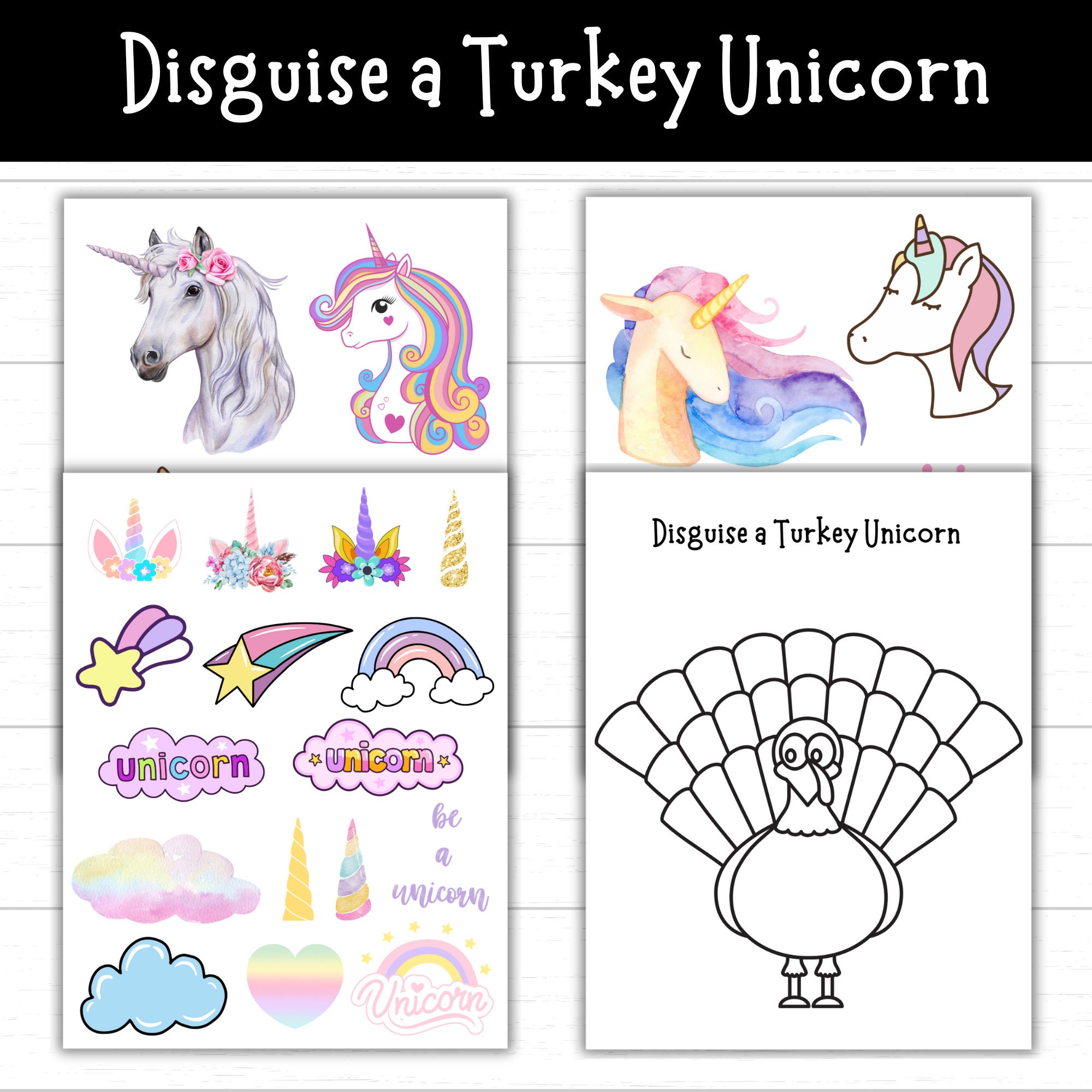Disguise a Turkey Unicorn, Disguise a Turkey Unicorn, Unicorn Turkey ...