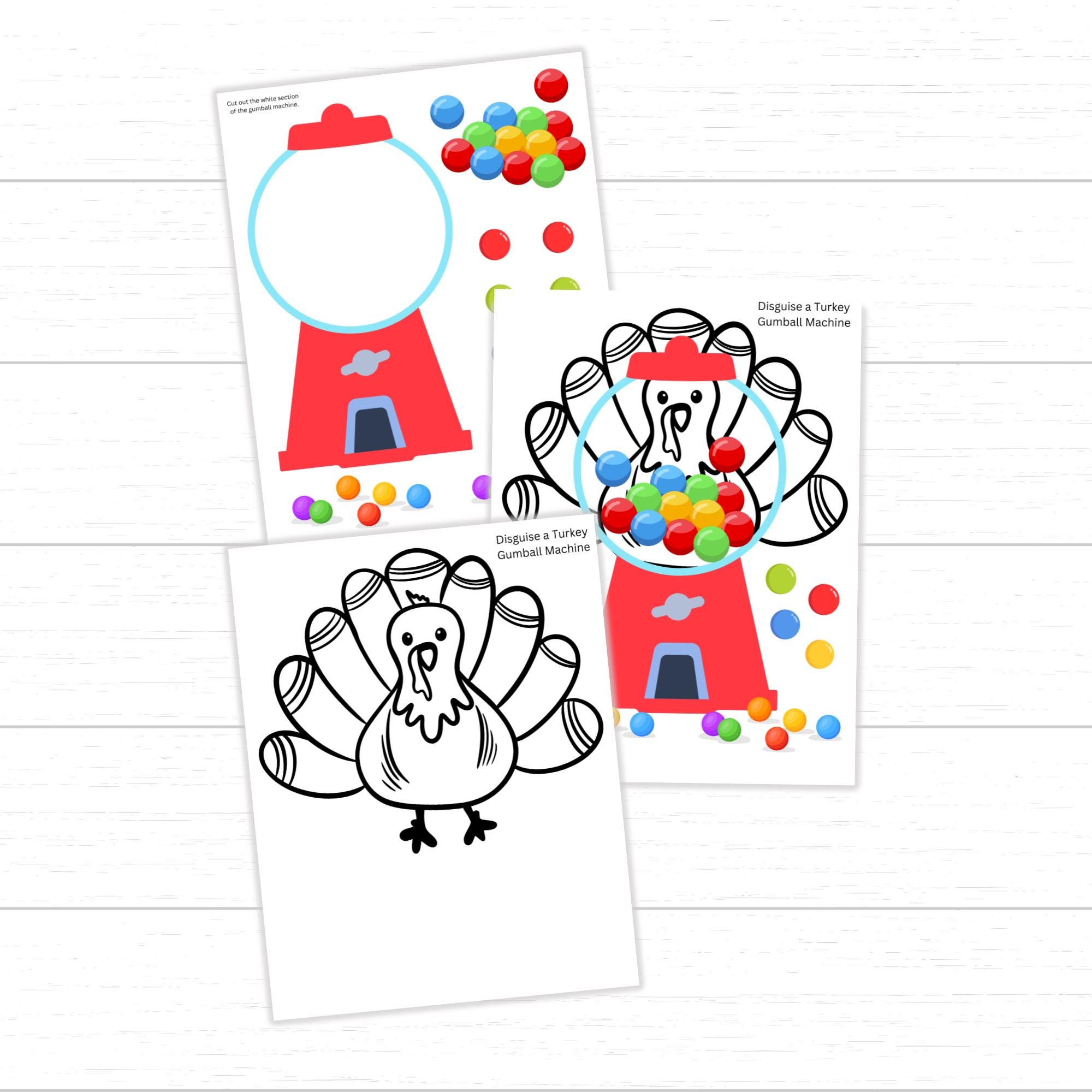 Turkey in disguise gumball machine