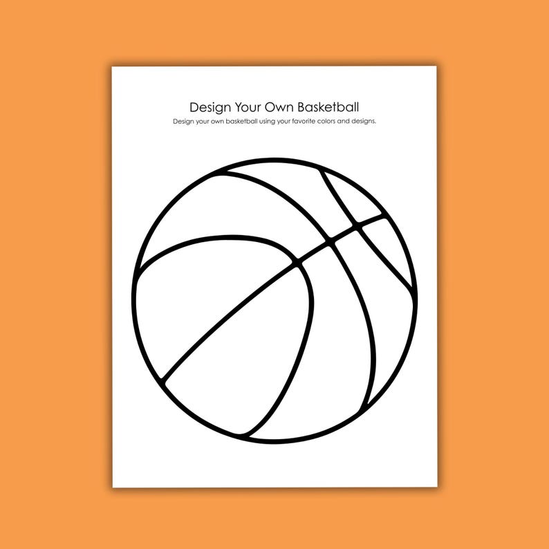 Design Your Own Basketball Uniform Printable Activity Pack for Kids ...