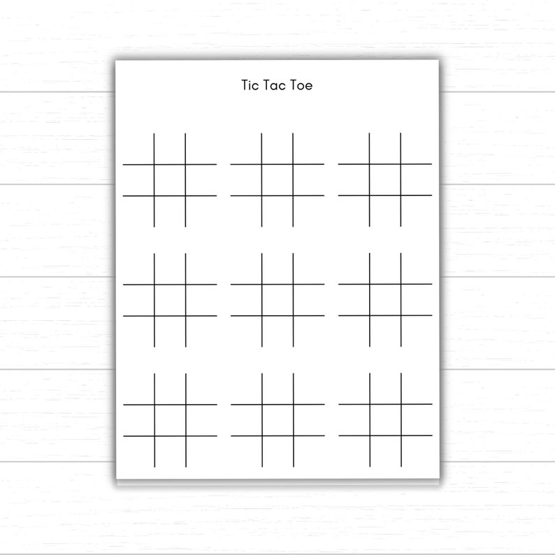 Tic Tac Toe Game Printable Tic - Il 794xN.5230580186 H1nk 