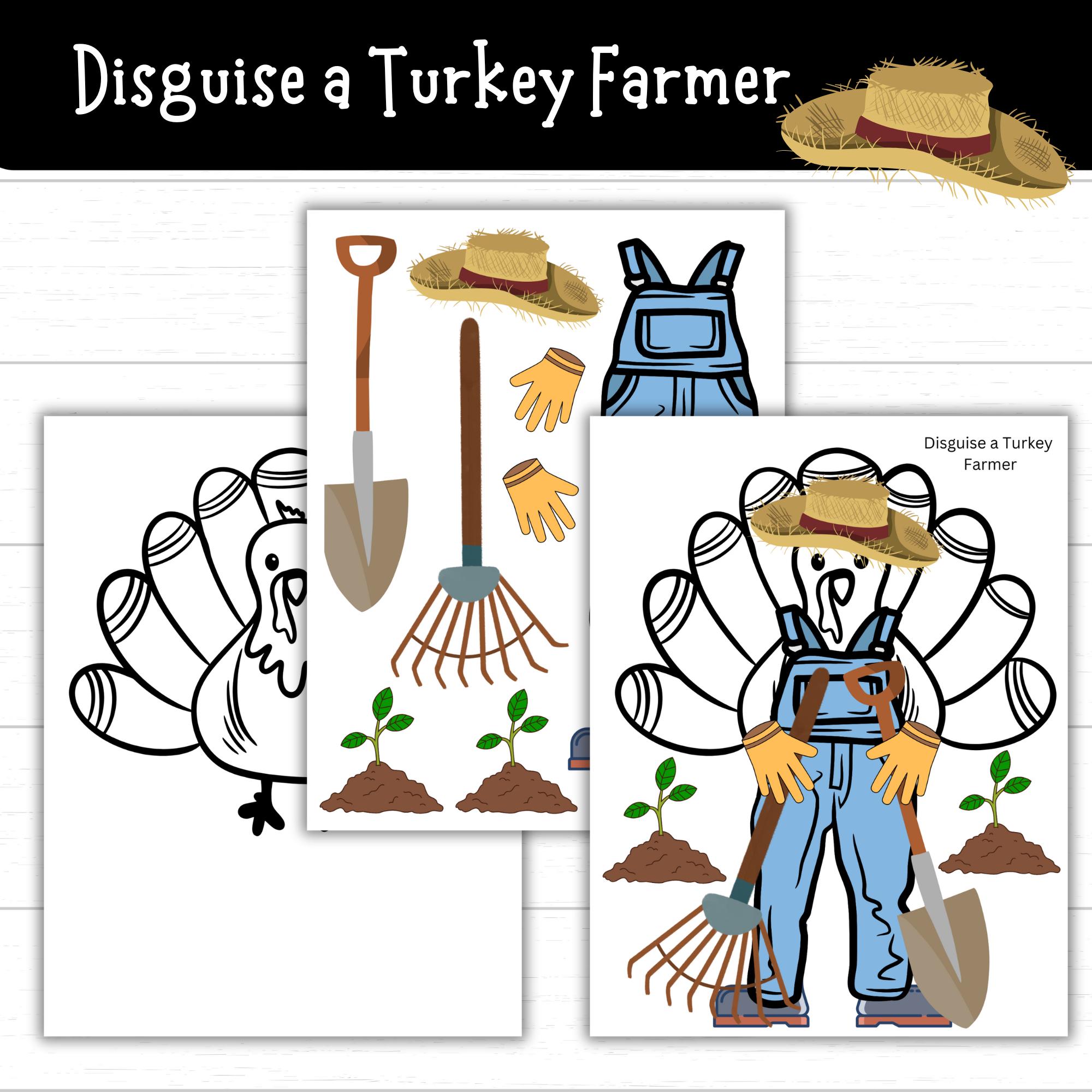 disguise a turkey farmer, farmer turkey, turkey in disguise