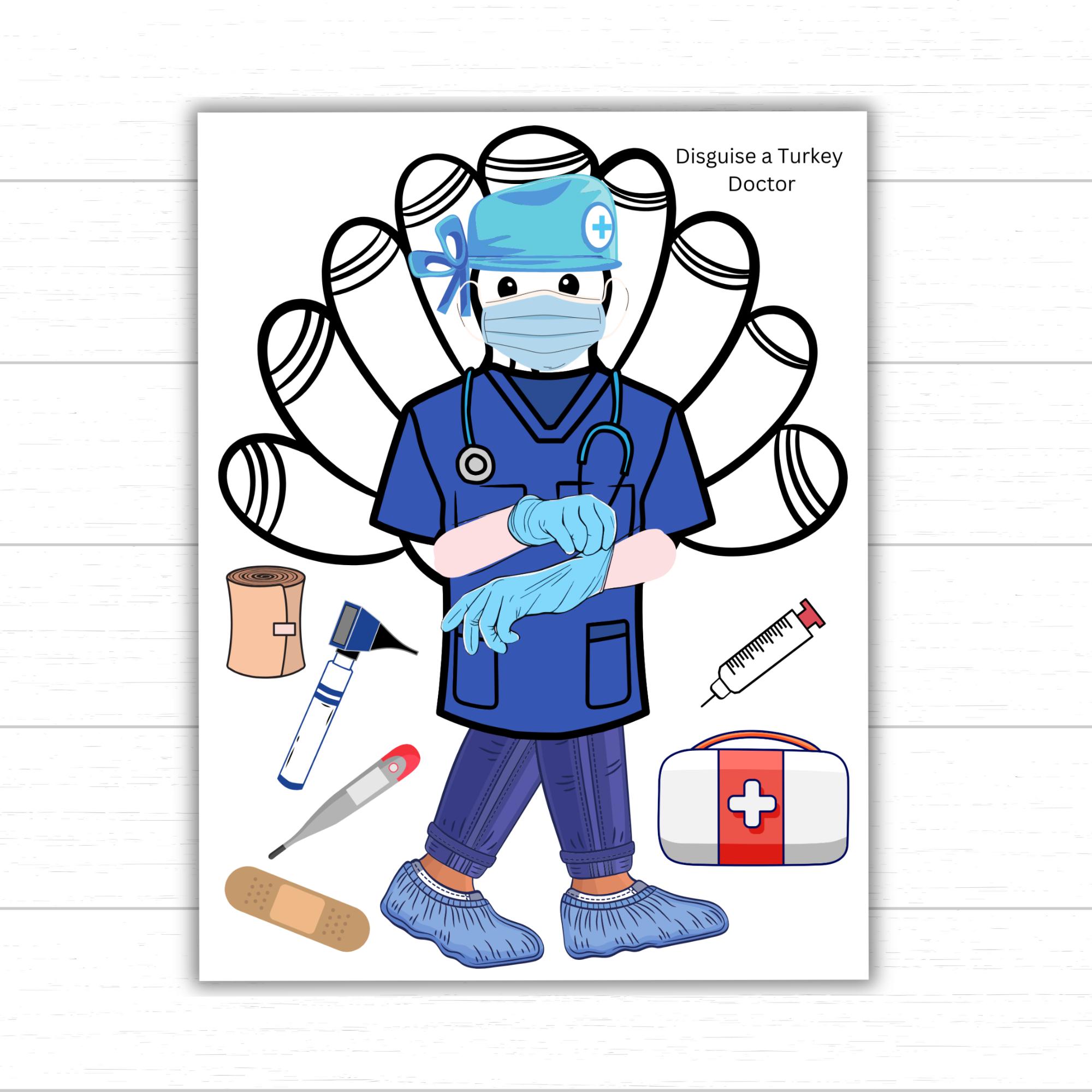 disguise a turkey doctor, doctor turkey, turkey in disguise