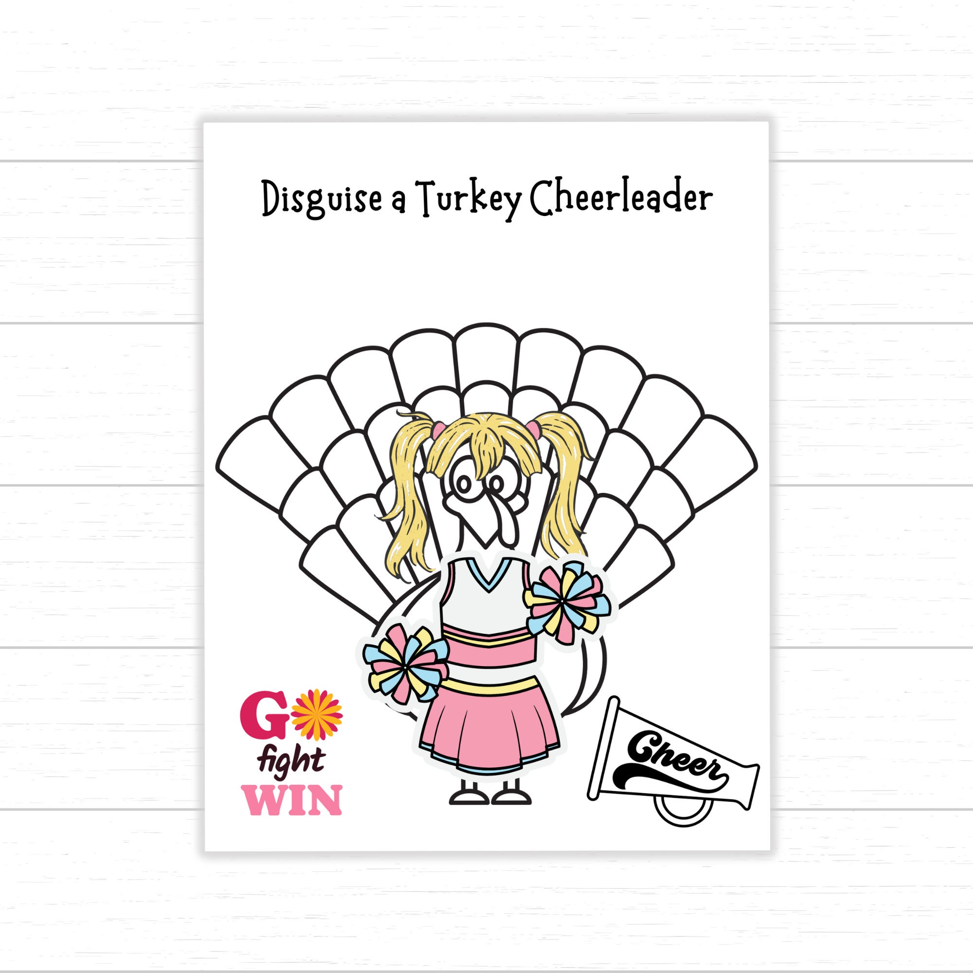 disguise a turkey cheerleader, cheerleader turkey, turkey in