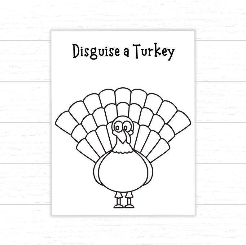 Disguise a Turkey Project, Turkey in Disguise, Printable Disguise a ...