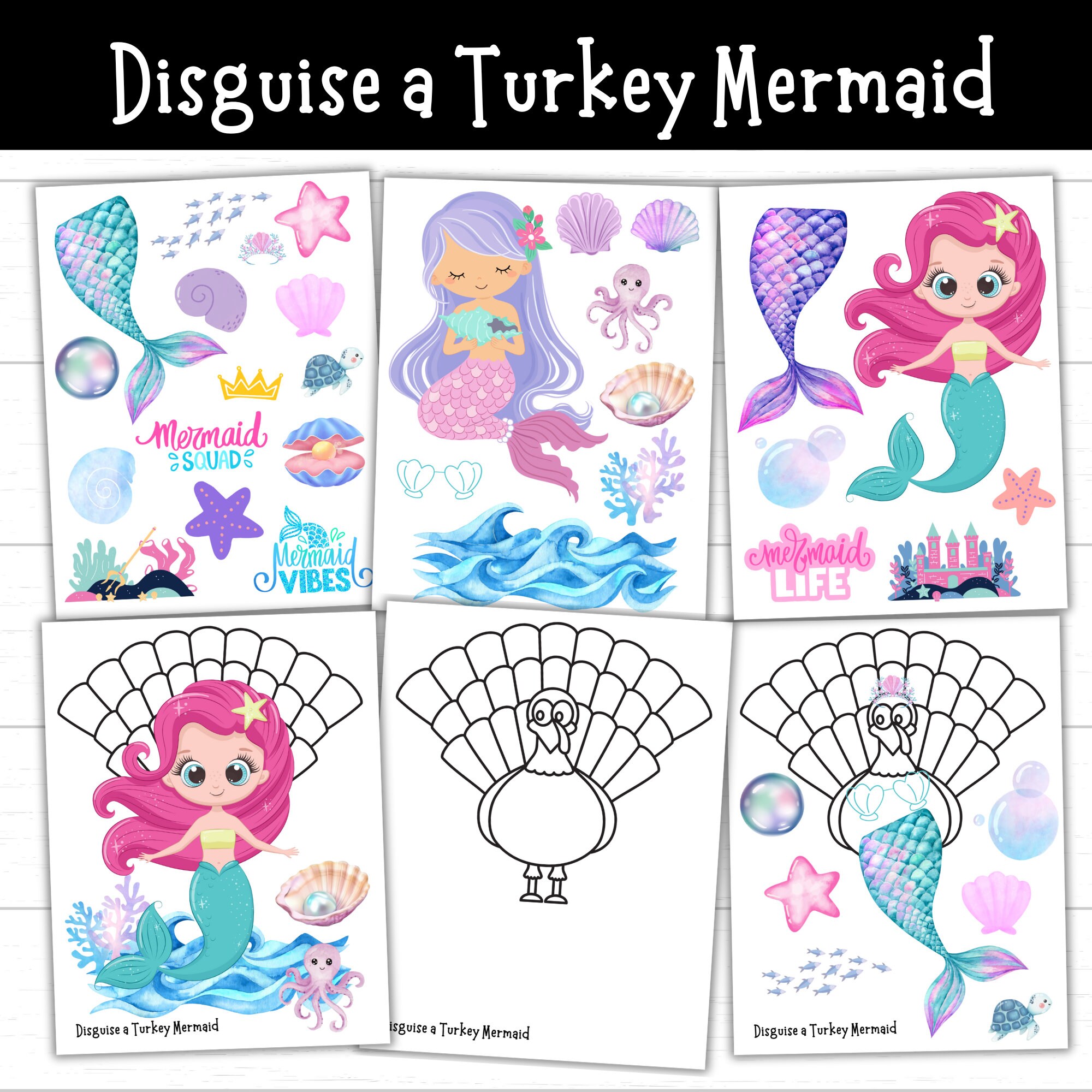 Disguise a Turkey Mermaid, Turkey in Disguise Mermaid, Mermaid Turkey Disguise a Turkey Mermaid, Turkey in Disguise Mermaid, Mermaid Turkey