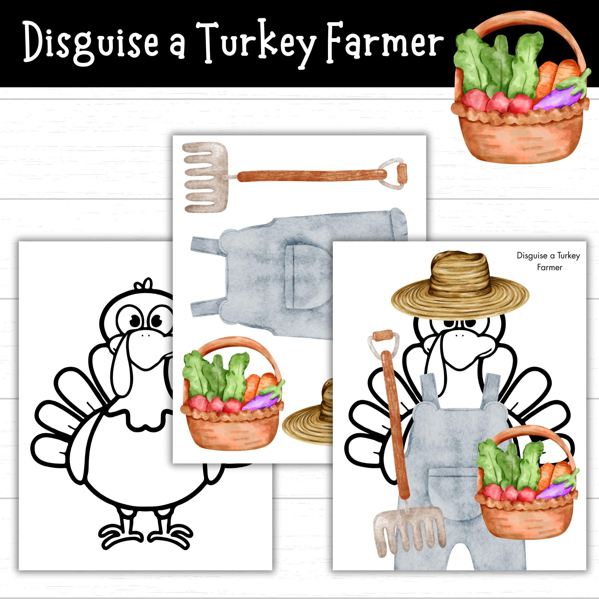 disguise a turkey farmer, farmer turkey disguise, printable outfit
