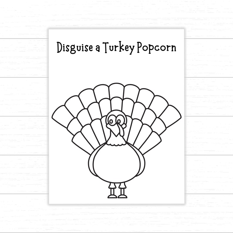 Disguise a Turkey Popcorn, Turkey in Disguise Popcorn, Popcorn Turkey ...