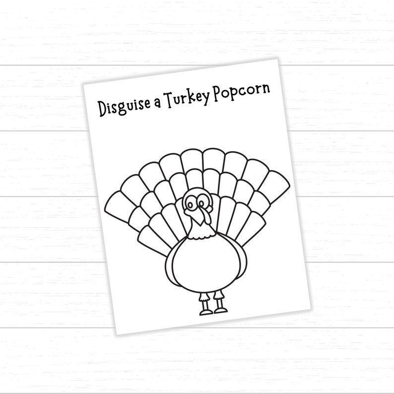 Disguise a Turkey Popcorn, Turkey in Disguise Popcorn, Popcorn Turkey ...