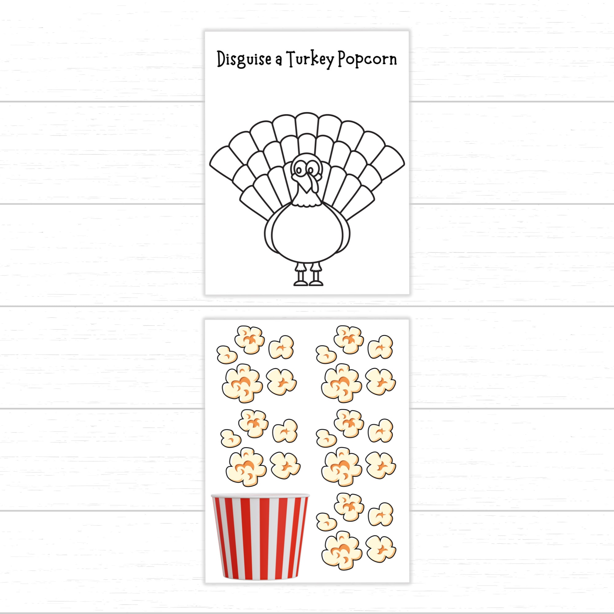 Disguise a Turkey Popcorn, Turkey in Disguise Popcorn, Popcorn Turkey