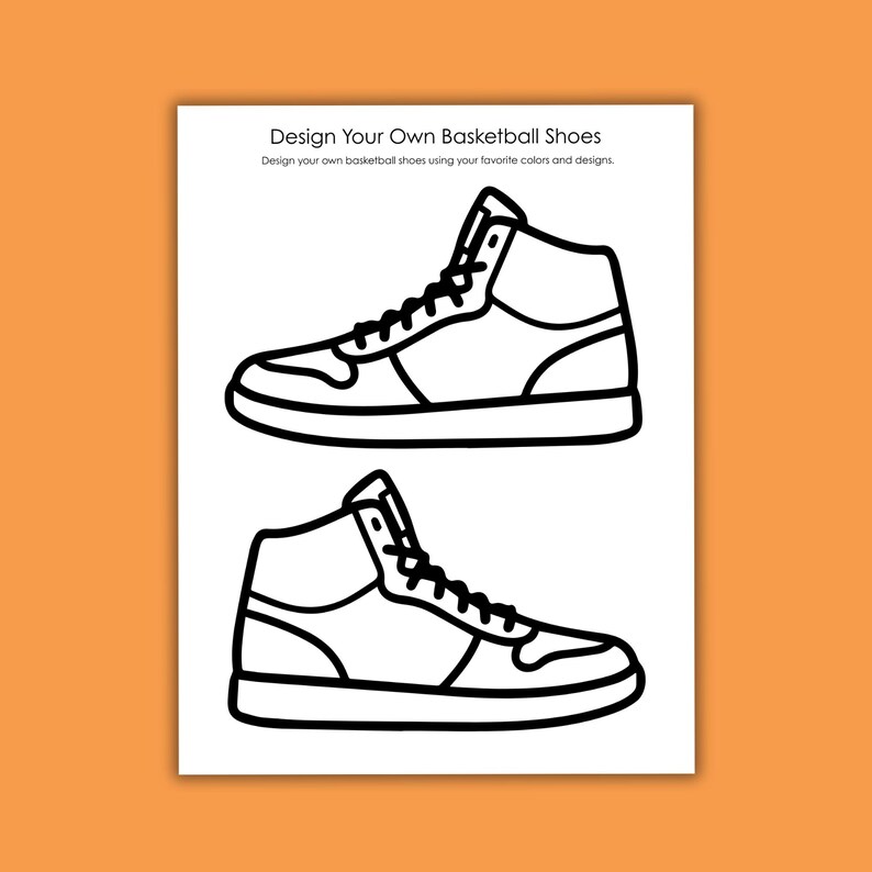 Design Your Own Basketball Uniform Printable Activity Pack for Kids ...