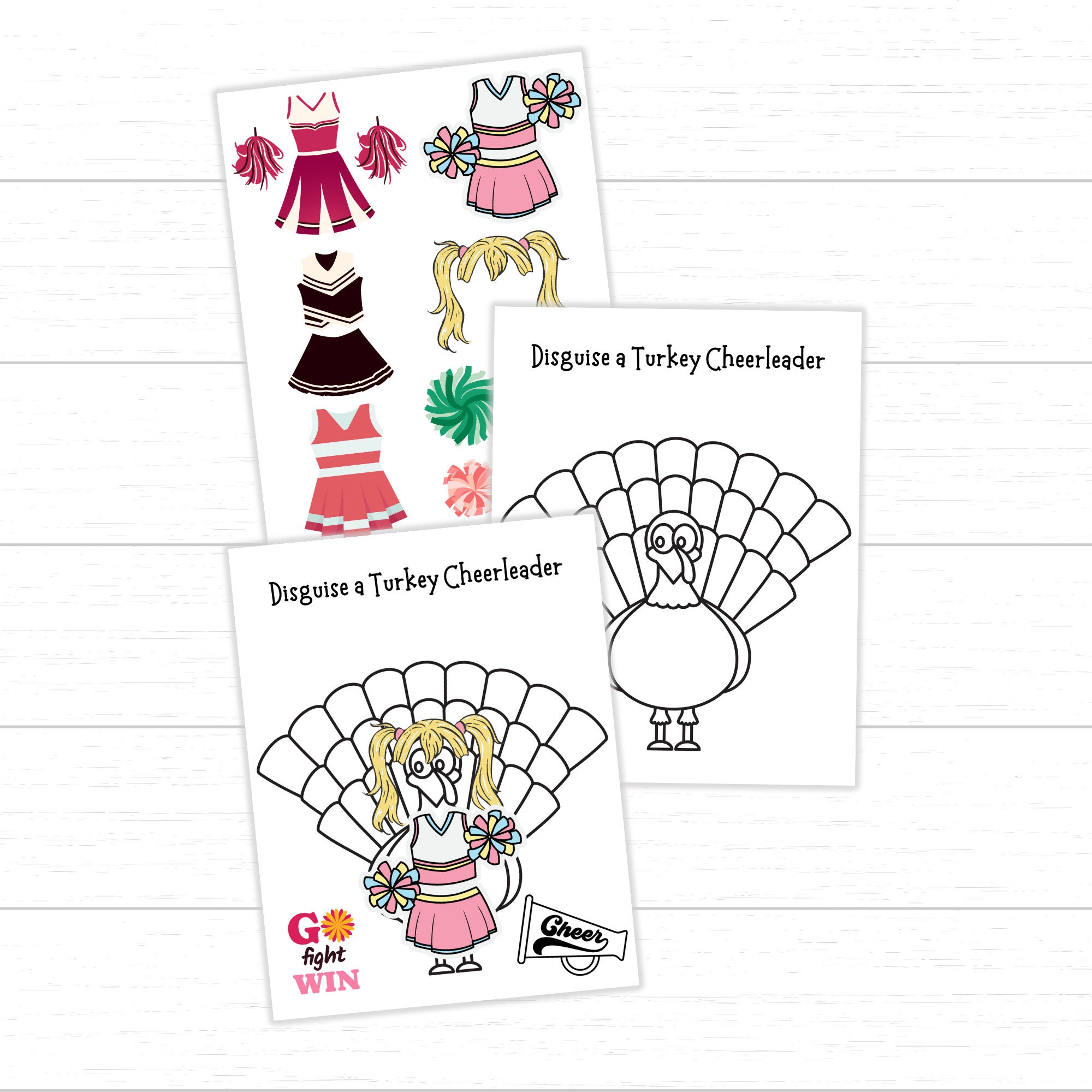 disguise a turkey cheerleader, cheerleader turkey, turkey in