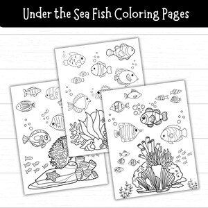Printable Under the Sea Fish Coloring Pages, Tropical Fish Coloring ...