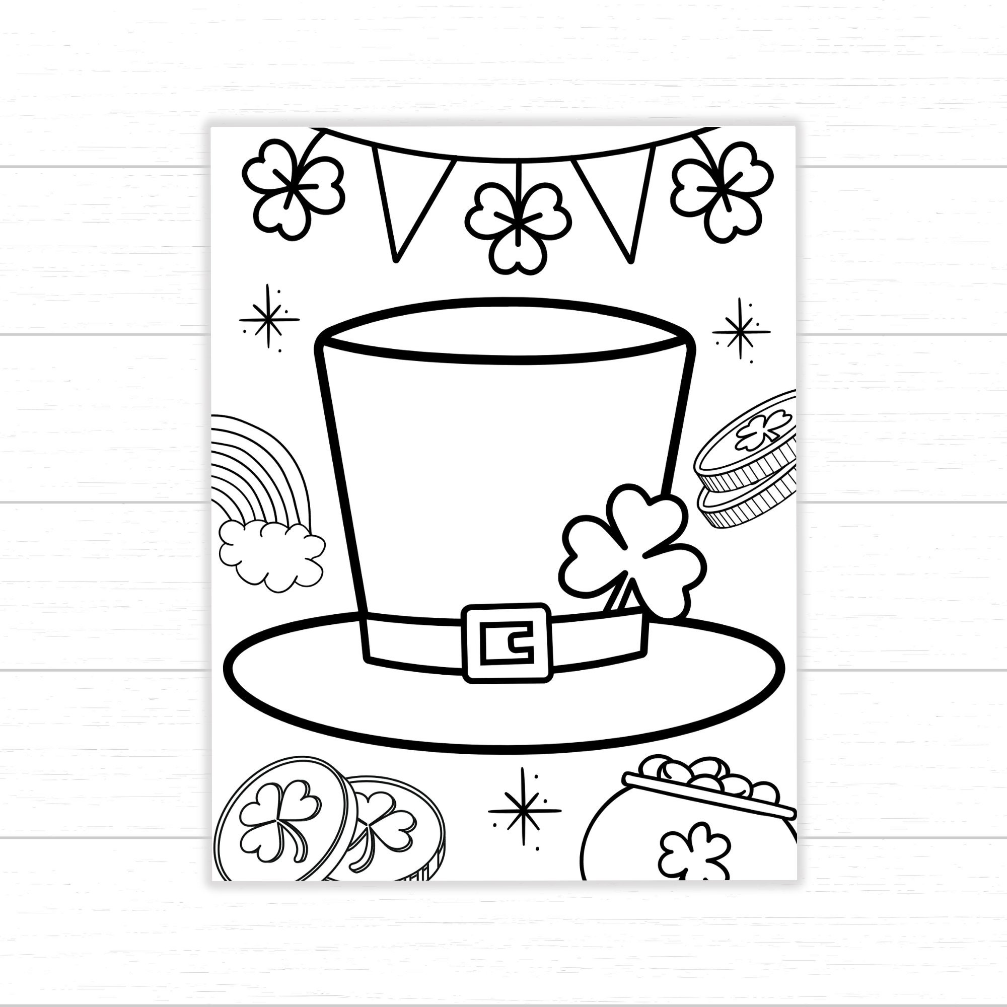 Leprechaun Hat Coloring Page Coloring - Il Fullxfull.5803386373 1zv9
