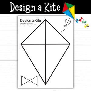 Entwerfen Sie einen Drachen zum Ausdrucken, Dekorieren Sie einen Drachen, Drachen Basteln, Frühlingsdrachen Aktivität für Kinder, Drachenvorlage, Drachen Malseite, Bauen Sie einen Drachen, PDF