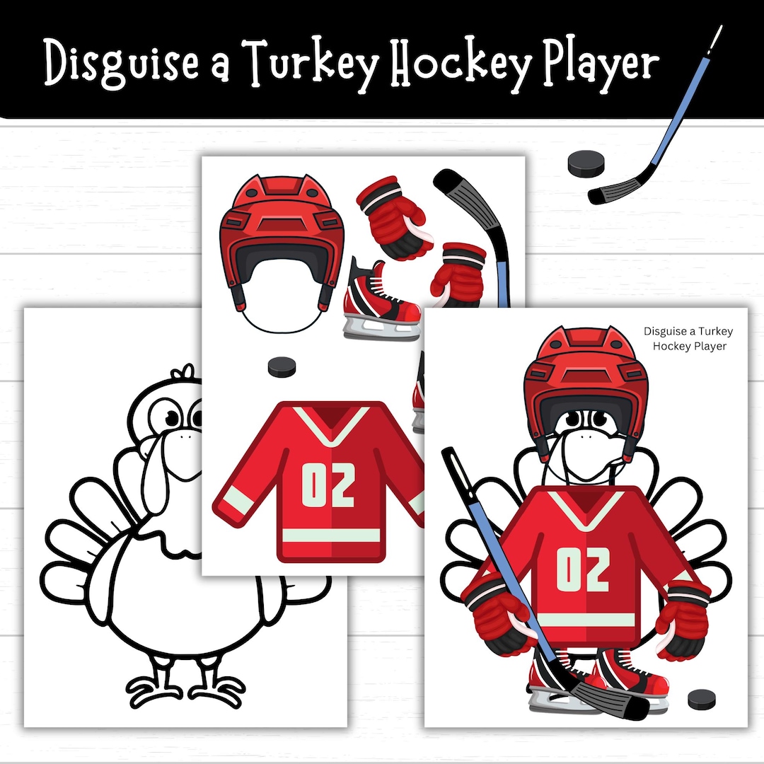 disguise a turkey hockey player, hockey turkey, turkey disguise
