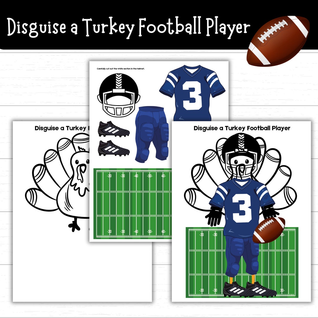 disguise a turkey football player, turkey in disguise football