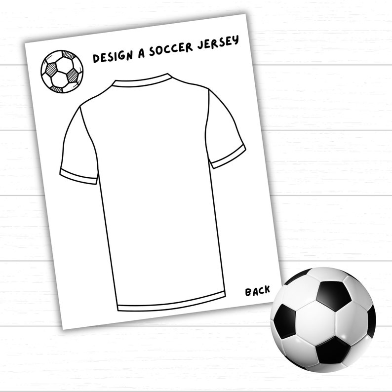 Design Your Own Soccer Jersey, Soccer Printables for Kids, Soccer ...